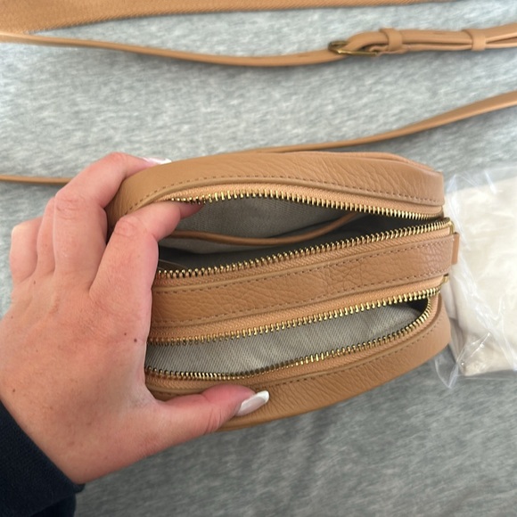 Etienne Aigner Leather Stella Mini Crossbody Bag - Light Brown - Picture 4 of 4